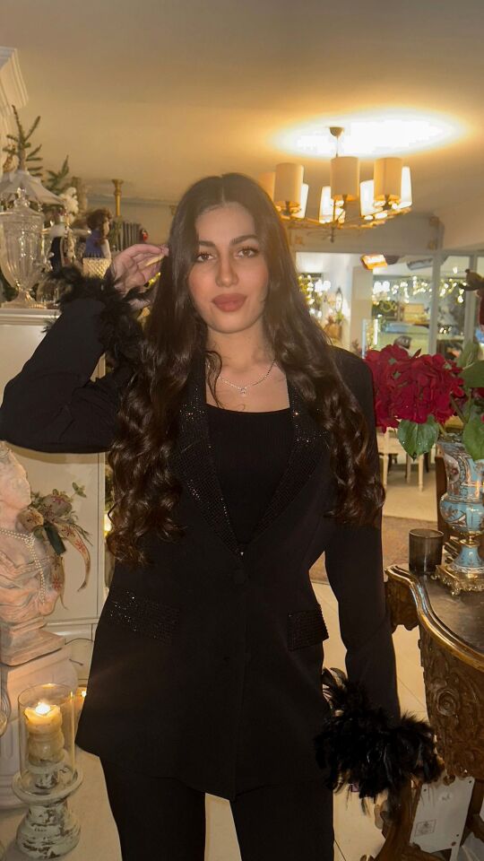 SİYAH IŞILTILI CEKET-TAKIM