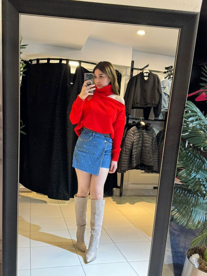 KREM SÜET ÇİZME Krem - 36