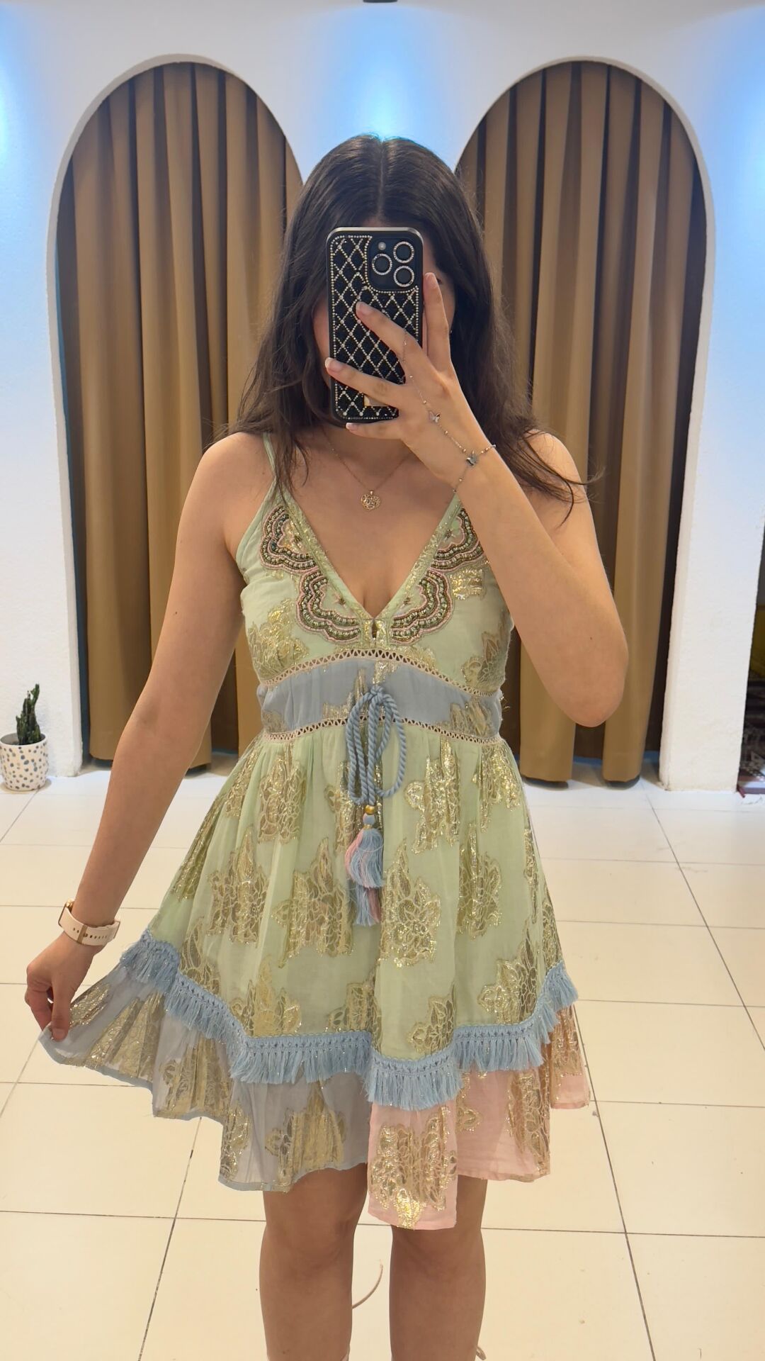 İPEK TASARIM MiNİ ELBİSE