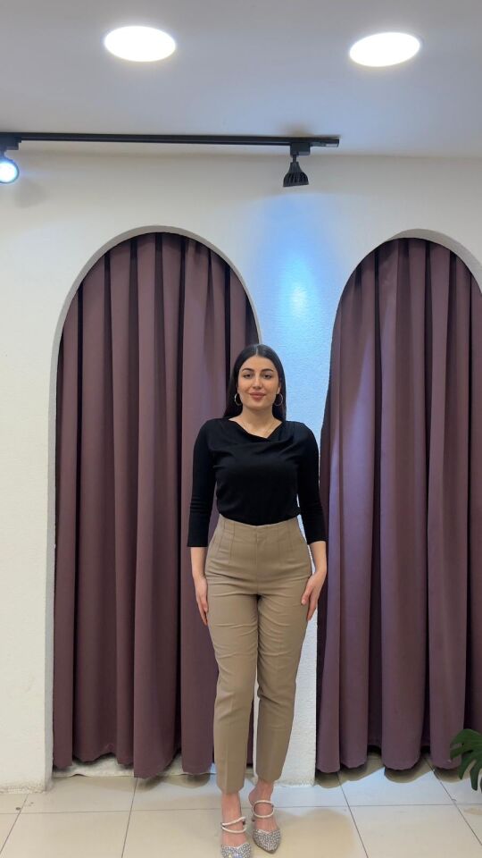 BEJ KUMAŞ PANTOLON Bej - 46