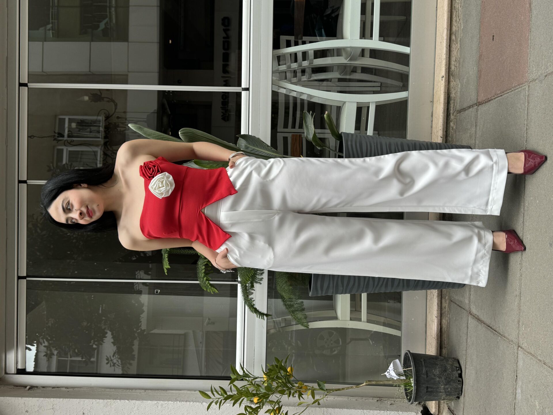 KIRMIZI  STRAPLEZ BÜSTİYER L - Kırmızı