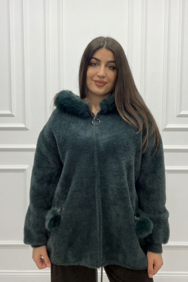 YEŞİL ANGORA KÜRK Standart