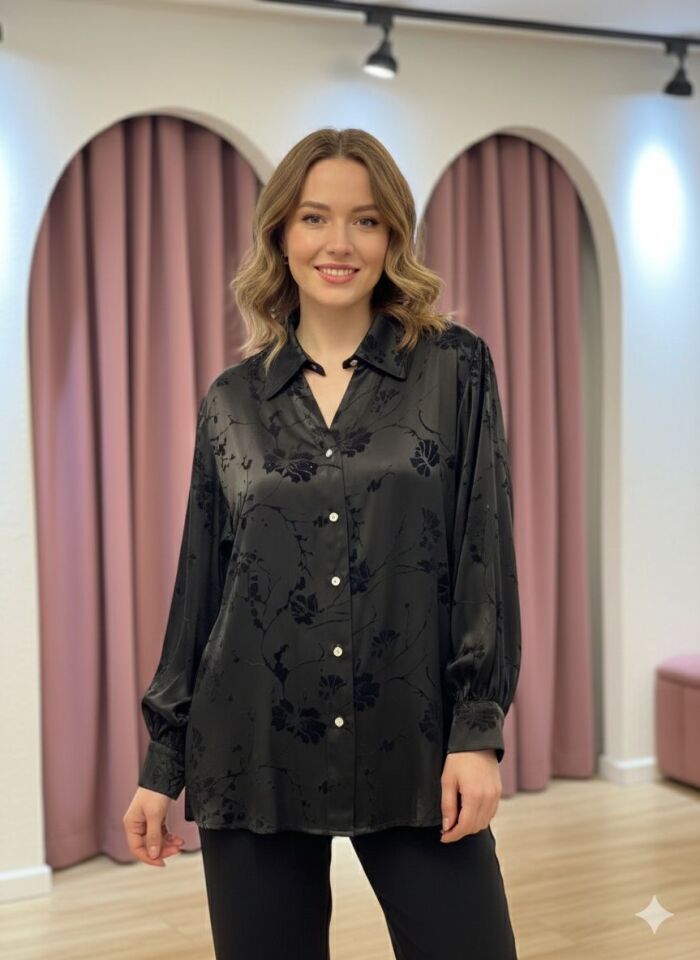 SİYAH PREMİUM ÖZEL SERİ GÖMLEK 48