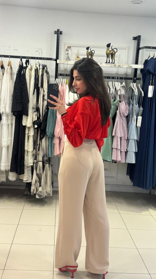 BEJ  PALAZZO PANTOLON