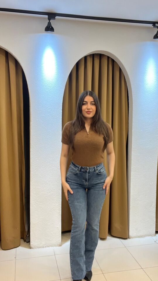 MAVİ İSPANYOL KOT PAÇA PANTOLON 38