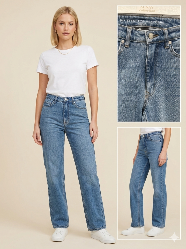 LACİVERT KOT PANTOLON 38