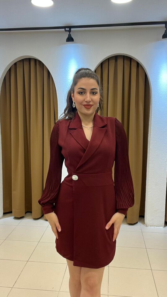 BORDO CEKET ELBİSE