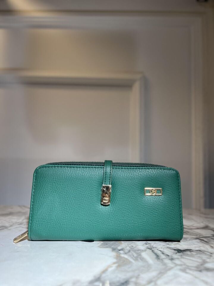 YEŞİL ORTA BOY DERİ CÜZDAN Yeşil