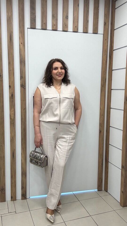 BEJ YELEK PANTOLON TAKIM 48