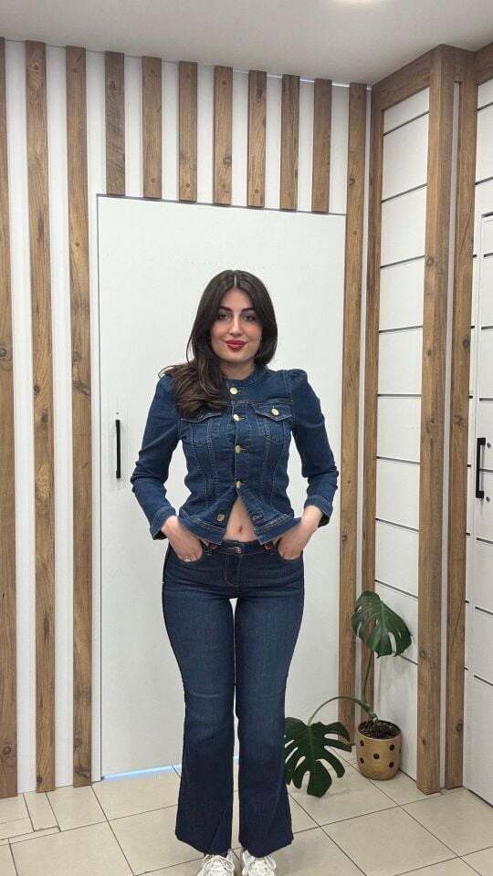 LACİVERT YANLARI ŞERİTLİ BOL PAÇA PANTOLON 25