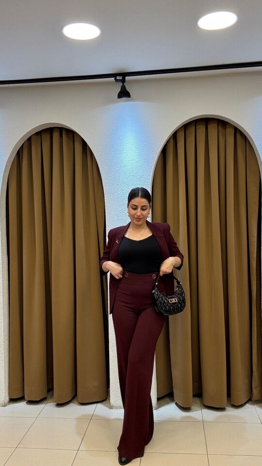 BORDO PALAZZO PANTOLON