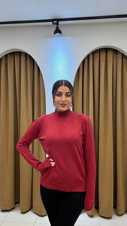 BORDO BALIKÇI YAKA İNCE TRİKO BADİ