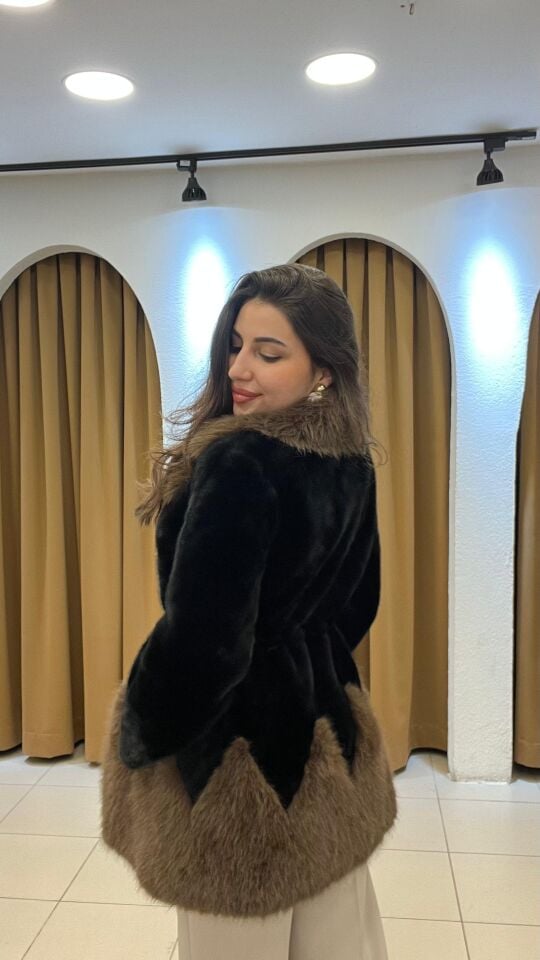 SİYAH KAHVERENGİ İTHAL KÜRK