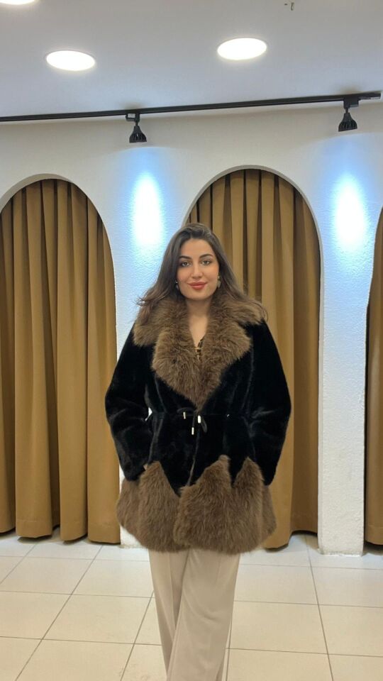 SİYAH KAHVERENGİ İTHAL KÜRK