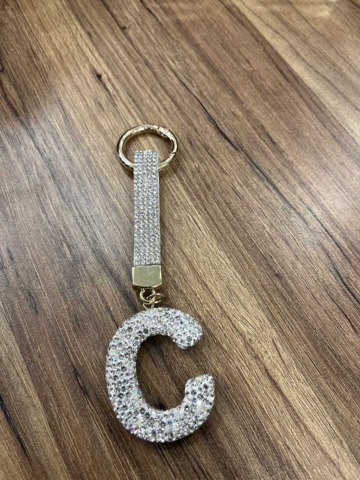 GÜMÜŞ HARF ANAHTARLIK R