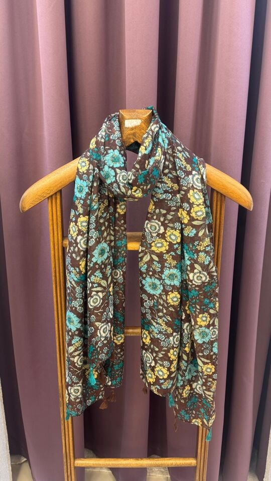 RENKLİ DESENLİ ŞAL KOLEKSİYONU