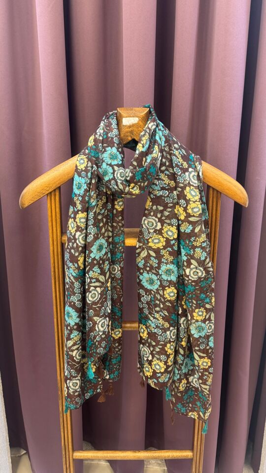 RENKLİ DESENLİ ŞAL KOLEKSİYONU Renkli