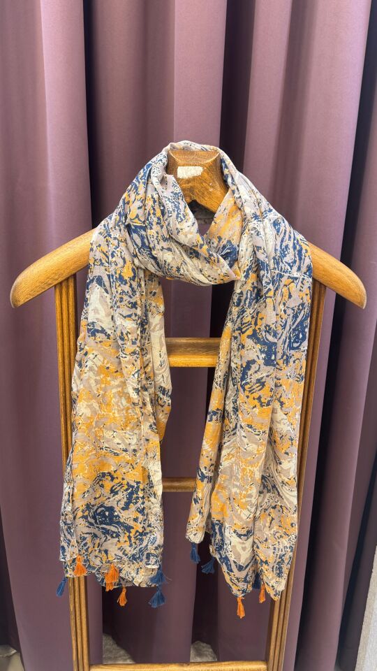 RENKLİ DESENLİ ŞAL KOLEKSİYONU