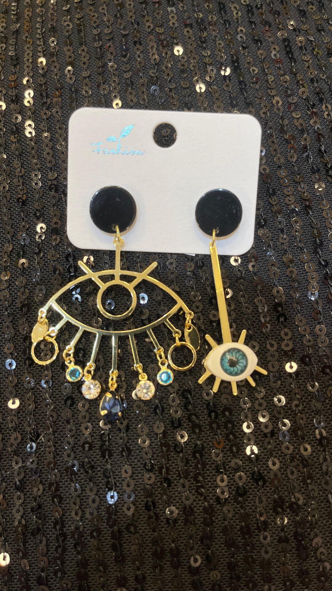 GOLD GÖZ DETAYLI KÜPE