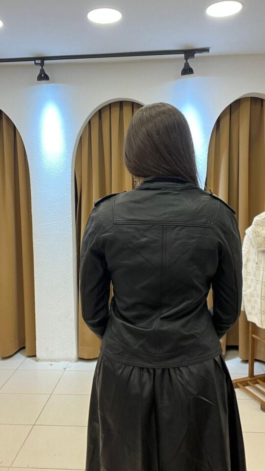 SİYAH DERİ CEKET 36