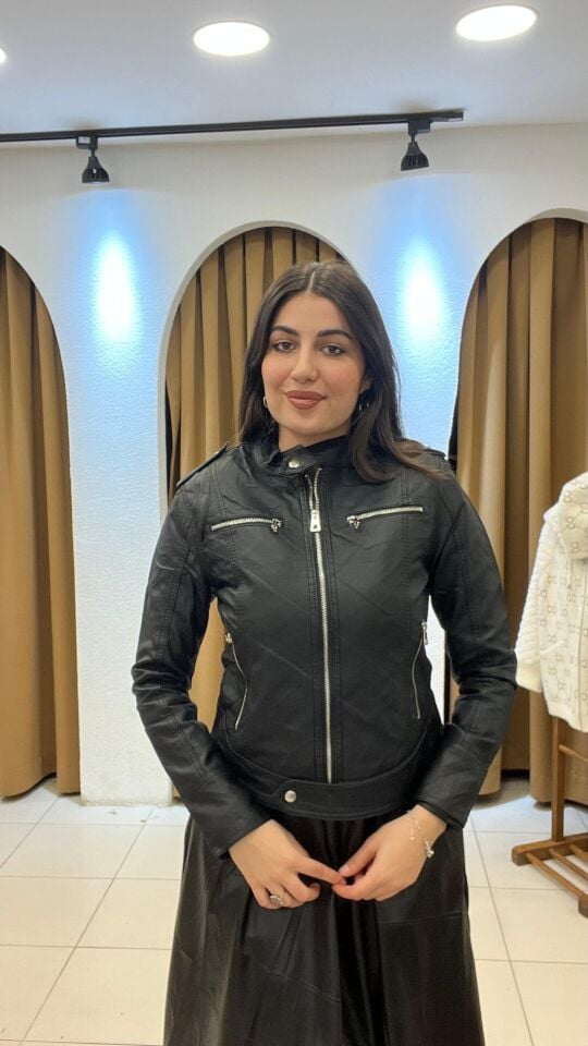 SİYAH DERİ CEKET 36