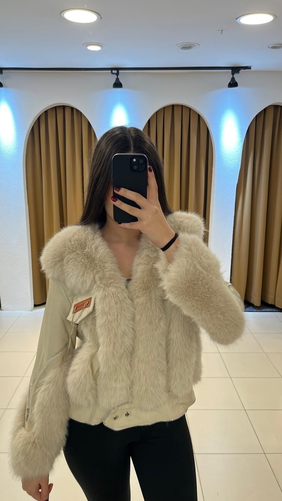 BEJ RENK İTHAL KÜRK 36 - Bej