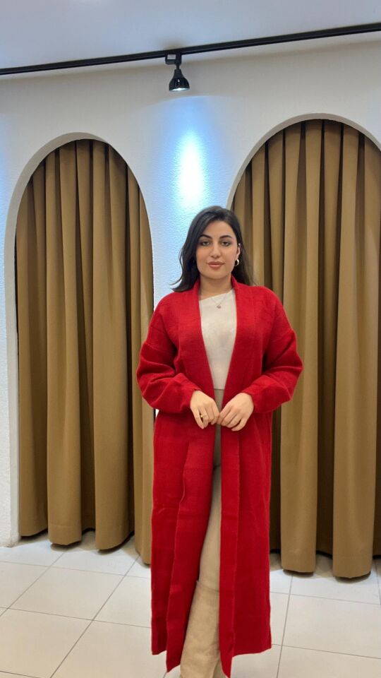 KIRMIZI YÜN UZUN HIRKA