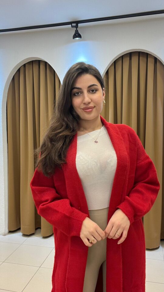 KIRMIZI YÜN UZUN HIRKA