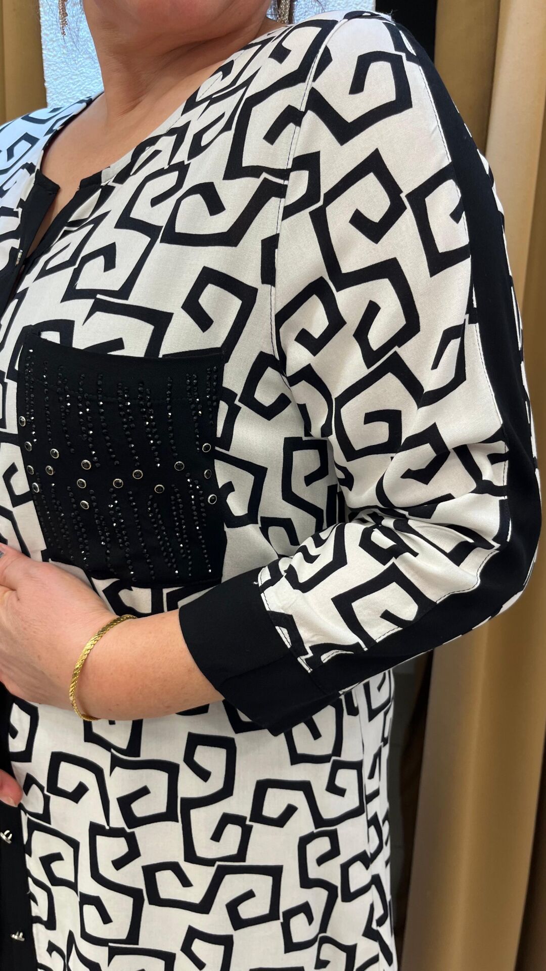 DESENLİ PAMUK KOTON BÜYÜK BEDEN GÖMLEK